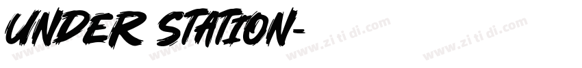 Under Station字体转换